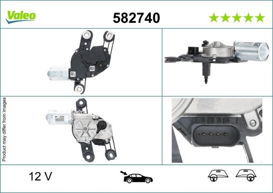 VALEO 582740 Vindusviskermotor
