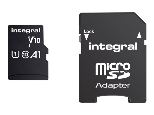 Integral - Flashminnekort (Microsdhc Til Sd-Adapter Inkludert) - 16 Gb - A1 / Video Class V10 / Uhs Class 1 / Class10 - Microsdhc Uhs-I Integral - Flashminnekort (Microsdhc Til Sd-Adapter Inkludert) - 16 Gb - A1 / Video Class V10 / Uhs Class 1 / Class10 - Microsdhc Uhs-I