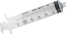 KD ject III sprøyte lige kat 50/60ml m/løs luer grad 1ml   30 stk.