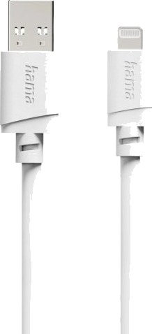 Hama 00201800 1 M Lightning Usb A Hankjønn Hankjønn Hvit