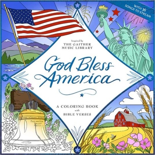 God Bless America: A Coloring Book with Bible Verses