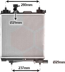 VAN WEZEL 52012707 Radiator motorkjøling VAN WEZEL 52012707 Radiator motorkjøling