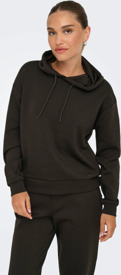 Only Play Onplounge Life Hood Ls Swt Noos - Brown - M