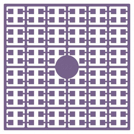 Pixelhobby Midi perler 522 lilla 2x2mm 140 piksler