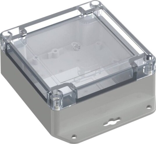 Tru Components TC 13865276 136,5 × 106,5 × 45 mm Polykarbonat Lysegrå