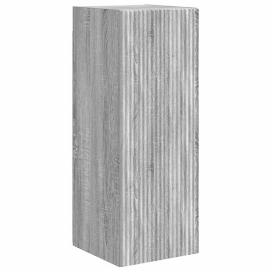 TV Veggskap 2 pcs Grå Sonoma 30 x 31 x 80 cm Konstruert tre