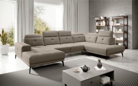 Devender Sofa m. Divan og Sjeselong Beige