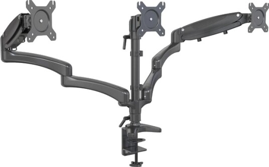 Plexgear Bordfeste med 3 armer for skjermer på 13–32"