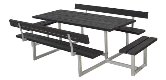 Piknikbord PLUS Basic med Påbygg 260 cm ReTex