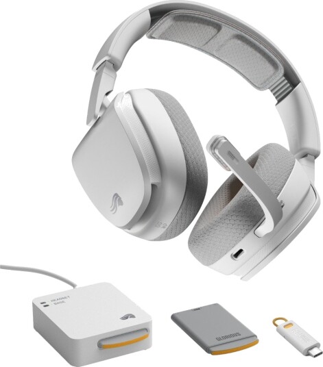 Glorious GHS InfinitePlay trådløst gamingheadset (hvit)