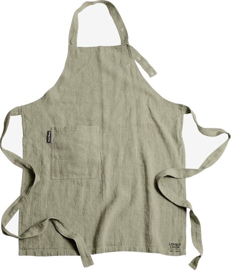 Lovely Linen Forkle Lovely i vasket lin Grønn Lovely Linen Forkle Lovely i vasket lin Grønn