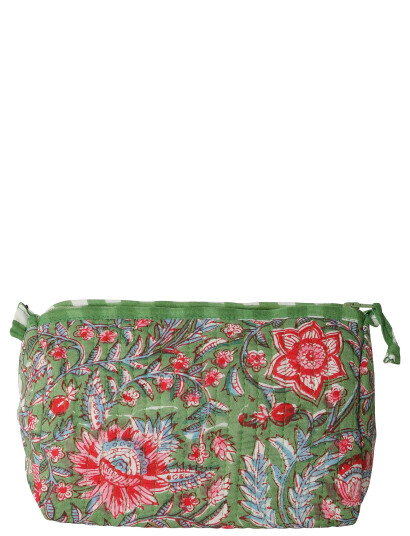 Au Maison Cosmetic Bag - Green - 10X18CM Au Maison Cosmetic Bag - Green - 10X18CM