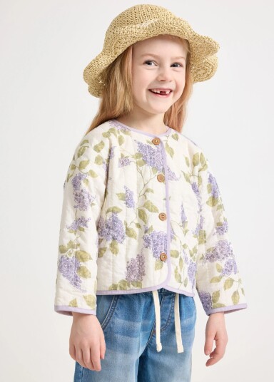 Lindex Quilted Jacket   Cream   110/116