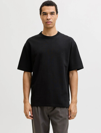 Jack & Jones Jprblaethan Ss Logo Tee Sn Black M