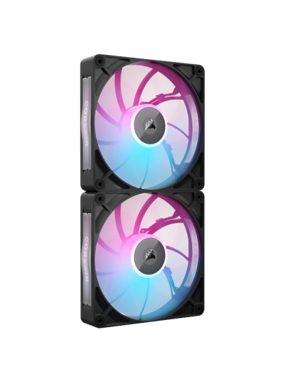 Corsair RX140 RGB MAX Kabinettvifte 2pk 140mm Sort Corsair RX140 RGB MAX Kabinettvifte 2pk 140mm Sort