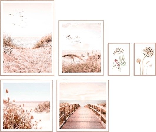 Securit Nordic One Gallery Natural Earth 6 Indrammede Naturmotiver Fra Stranden