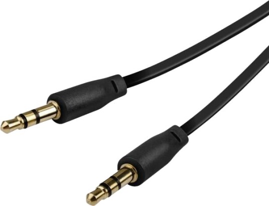 Vivanco Vvajacflat05mmgk 3.5Mm Trs Hankjønn 3.5Mm Trs Hankjønn 0,5 M Svart