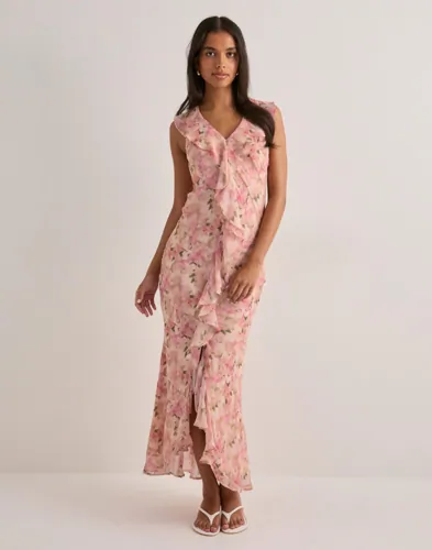 Neo Noir   Blomstrete   Zella Chiffon Print Dress