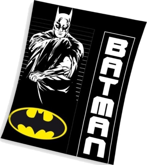 Batman Coral Fleece Tæppe 130 X 170 Cm