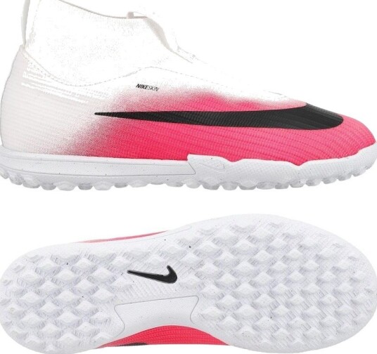 Nike Mercurial Superfly 11 Academy Tf Breakout Hvit/svart/rosa Barn Turf (Tf) størrelse 33