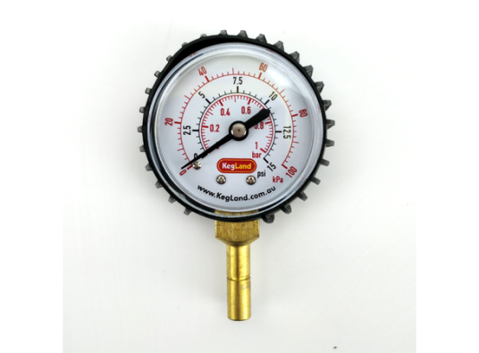 Manometer for 8mm hurtigkobling 0-15 psi