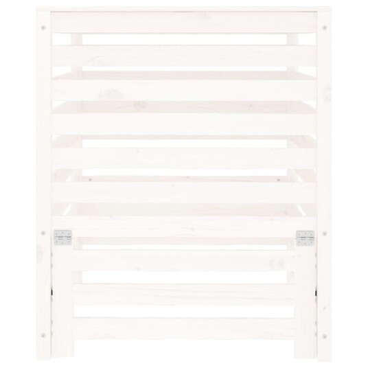 vidaXL Kompostkasse hvid 82,5x82,5x99,5 cm heltre furu vidaXL Kompostkasse hvid 82,5x82,5x99,5 cm heltre furu
