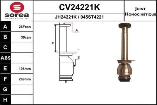 Drivledd EAI CV24221K