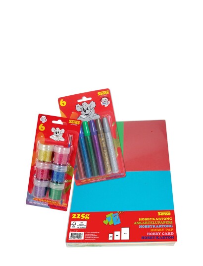 Sense Kartong Och Glitter - Multi/patterned - ONE SIZE