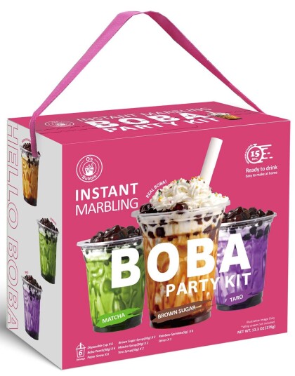 O"s Bubble Instant Marbling Boba Party Kit Taiwan