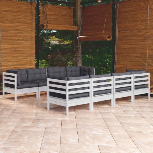  Hagesofagruppe med puter 9 deler heltre furu 3096167
