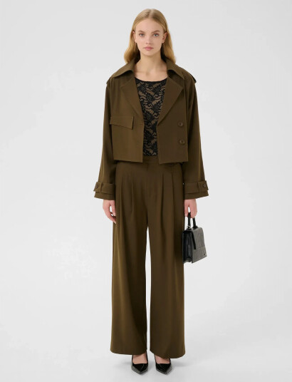 Gestuz Gzedina Hw Pants - Khaki green - 34 Gestuz Gzedina Hw Pants - Khaki green - 34