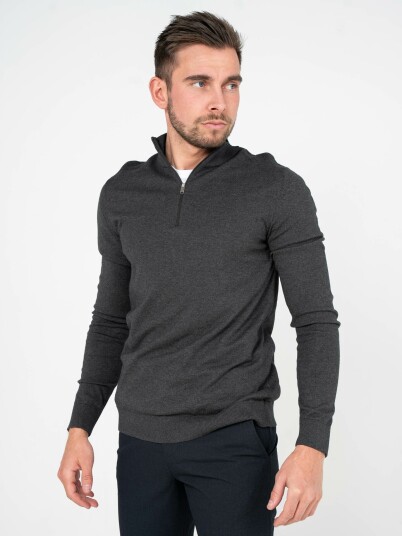 Selected Homme Selected Homme Berg Half Zip Cardigan Grå L
