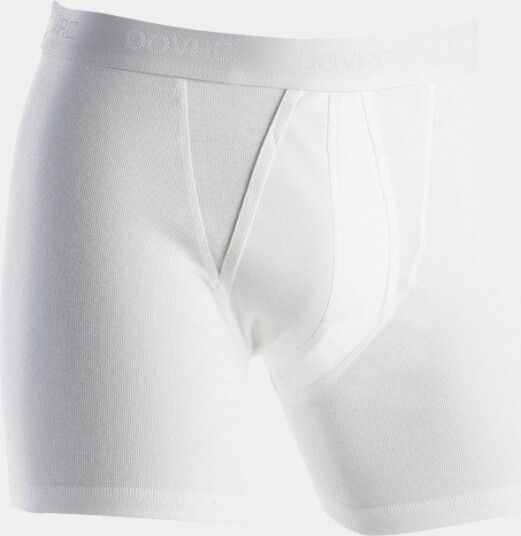 Dovre Boxer Gylf Rib Økologisk Bomull Hvit Dovre Boxer Gylf Rib Økologisk Bomull Hvit
