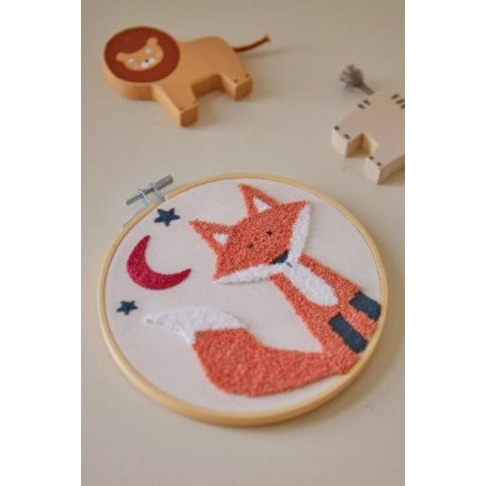 Dmc Gift of Stitch Punch Needle Kit Fox nålesett med sting Dmc Gift of Stitch Punch Needle Kit Fox nålesett med sting