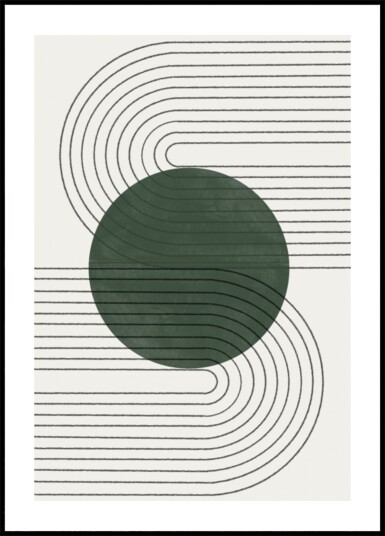 Curved Harmony Plakat / 100x150 Curved Harmony Plakat / 100x150