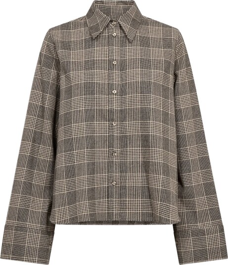 MOS MOSH Mmayen Princ Check Shirt BLACK XS