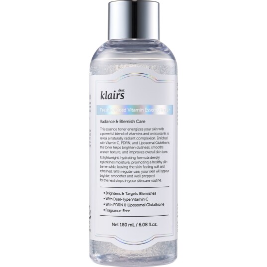 Klairs Freshly Juiced Vitamin Essence Toner 180 ml Klairs Freshly Juiced Vitamin Essence Toner 180 ml