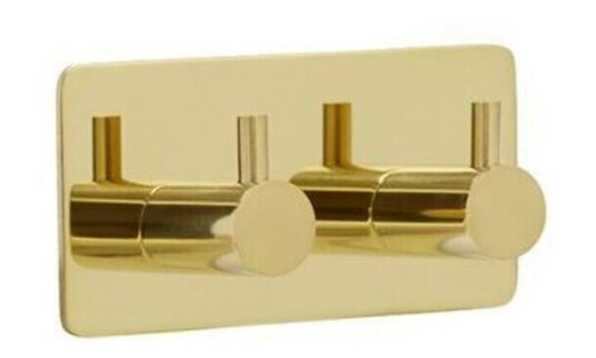 BESLAG DESIGN BASE 220 WALL HOOK BRASS 2 HOOKS 61613-21
