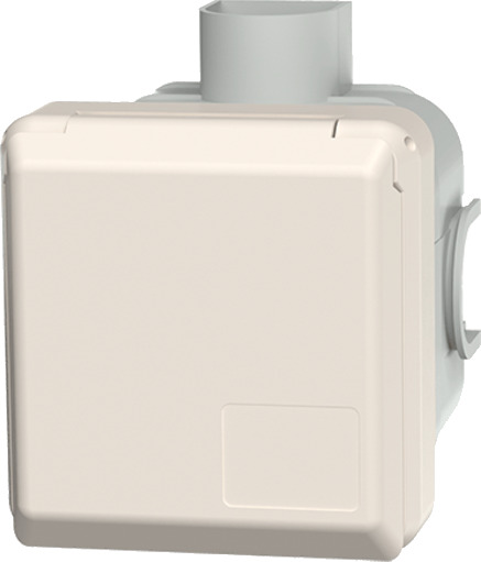 Mennekes CEE Inntakskontakt (5-polet 16A) 400V IP44 Hvit