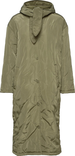 Jakke Bonny Longline Coat Green XS
