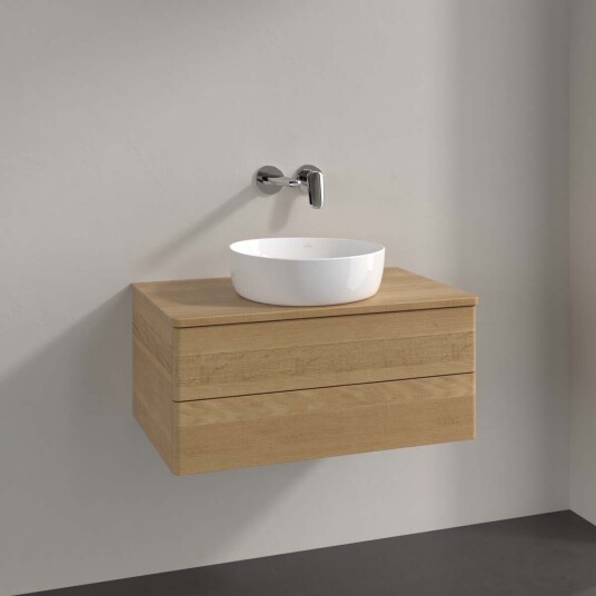 Villeroy & Boch  Antao Servantskap med 2 skuffer 80x50x36 cm u/lys Eik