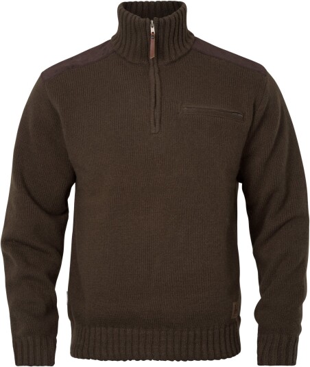 Härkila Annaboda WSP Ullgenser Herre Half Zip Demitasse Brown XL