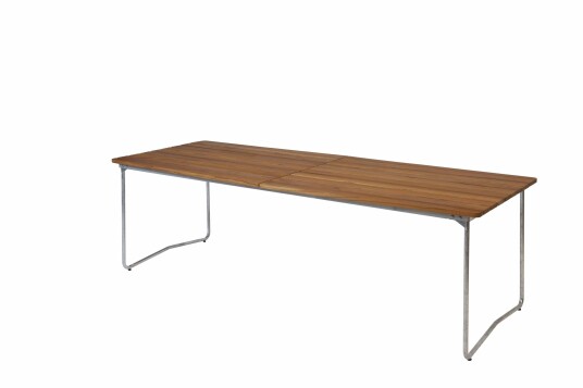 Grythyttan Stålmöbler Bord B31 Teak/galvanisert stål 230 x 92 cm Natur