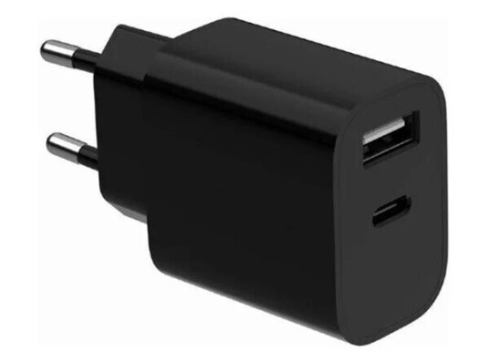 Gembird Universal 12W USB A+C Lader med 2 Utganger - Svart