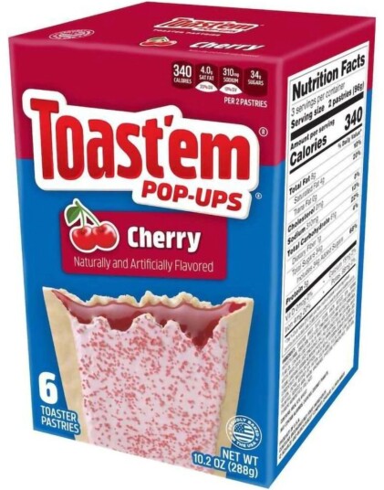 6 pk Toast"em Pop Ups Cherry 288 gram USA Import