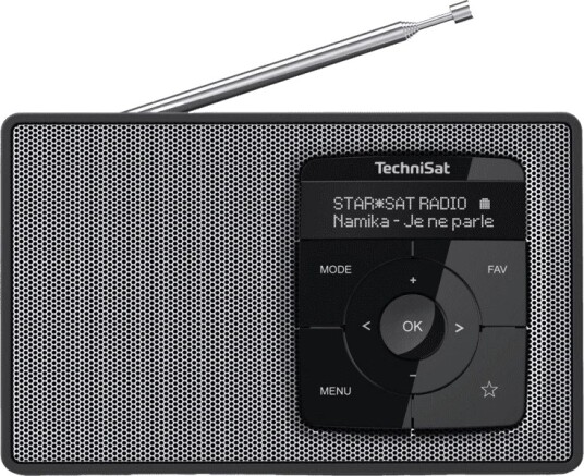 TechniSat DigitRadio 2 DAB+/FM-radio Svart/Sølv