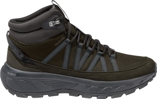 Jack Wolfskin Men"s Wild Hike Texapore Mid Obsidian Moss, 44.5