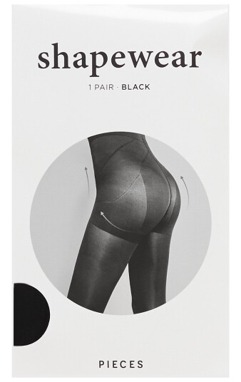 Pieces Svart Pcshaper 20 Den Tights Noos