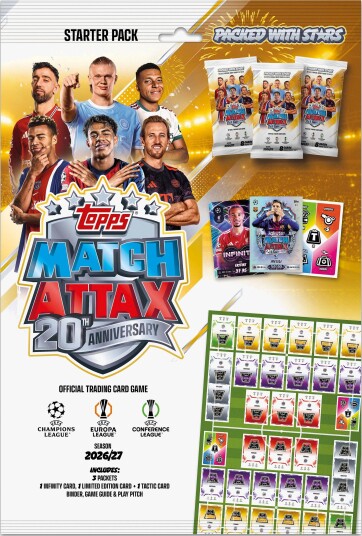 Topps Match Attax Champions League Samlekort Startpakke UCLMA26-02