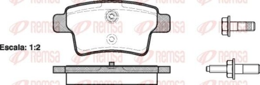 Bremseklosser REMSA 1241.00 Bremseklosser REMSA 1241.00